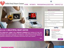 Tablet Screenshot of fetalechoindia.com